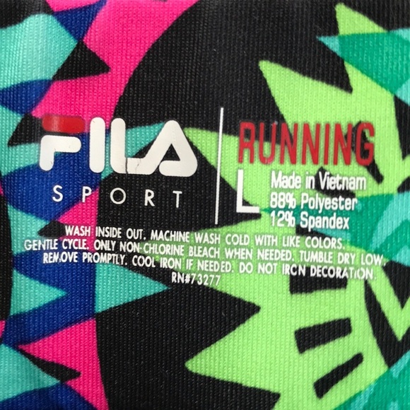 FILA size L pink multi running leggings - Picture 6 of 7